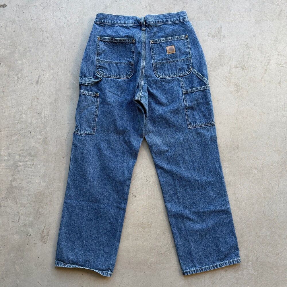 Carhartt Jeans Mens 30 x 30 B13 DPS Relaxed Straight Carpenter Workwear Denim - Picture 3 of 10